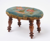 Yarn Sewn Upholstered Footstool - 3