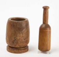 Burl Mortar and Hardwood Pestle - 2