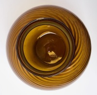 Amber Swirl Vase - 4