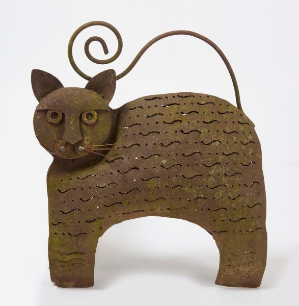 Metal Garden Cat