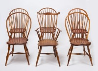 Group of Six Windsor Chairs inc Dimes