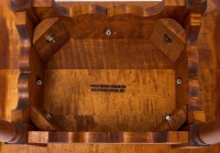 Tiger Maple Apothecary Drawers and Porringer Table - 3