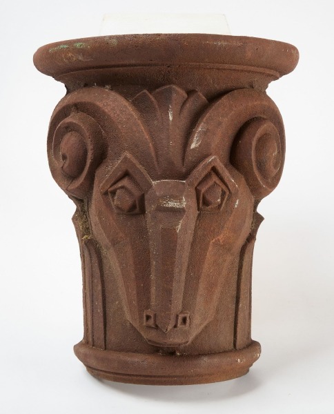 Architectural Iron Ram's Head