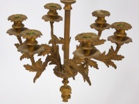 Brass Six-Candle Chandelier - 2