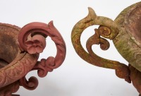 Three Cast Iron Urns - 2