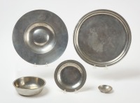 Group of Pewter Dishes