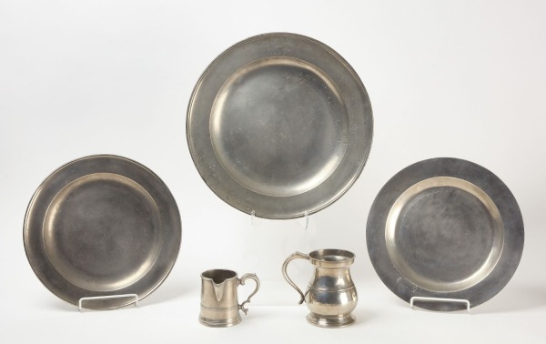 Five Pieces of Early British Pewter