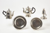 Five Pieces of Early American Pewter
