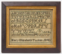 Mary Elizabeth Tucker - Needlework Sampler, 1842