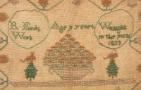 R. Fords - Needlework Sampler, 1823 - 2