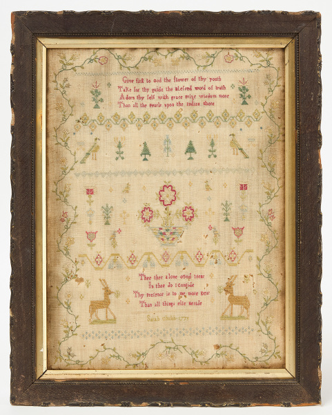 Needlework Sampler - Sarah Chubb, 1779